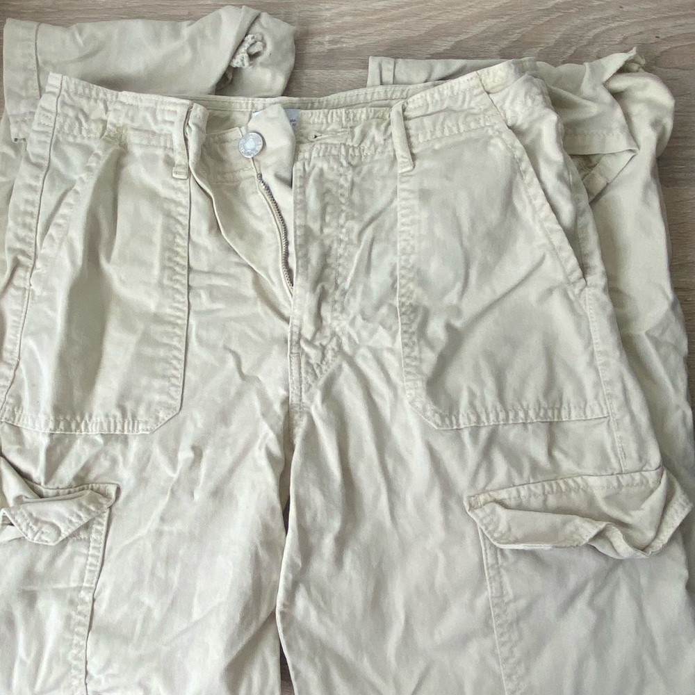 Zara Women's Cargo Pants - Beige